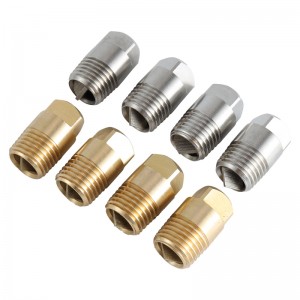 Two-piece X-vane HH/H stainless steel/brass large capacity full/solid conejet spraying nozzle