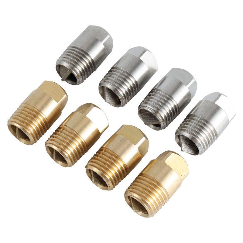 Two-piece X-vane HH/H stainless steel/brass large capacity full/solid conejet spraying nozzle