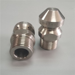 Stainless steel Drain cleaning nozzle High pressure Sewer jet nozzle